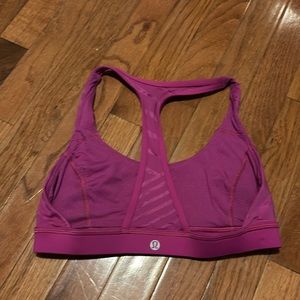 Fuchsia pink, Lululemon sports bra